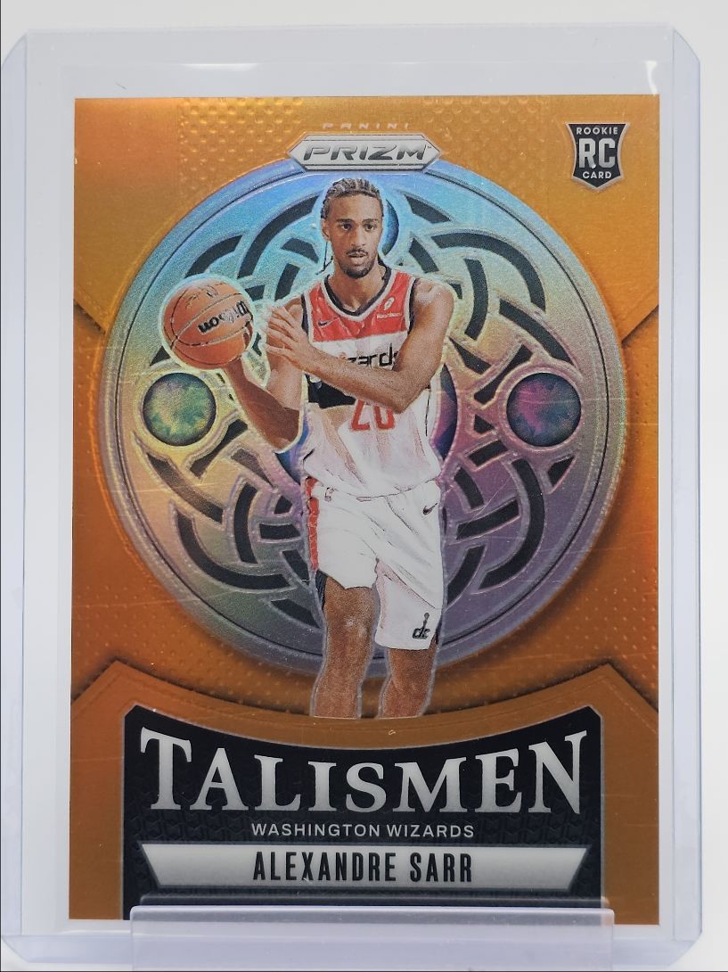 ALEXANDRE SARR 2024-25 PANINI PRIZM TALISMEN ROOKIE ORANGE #17 RC /49 Q3286