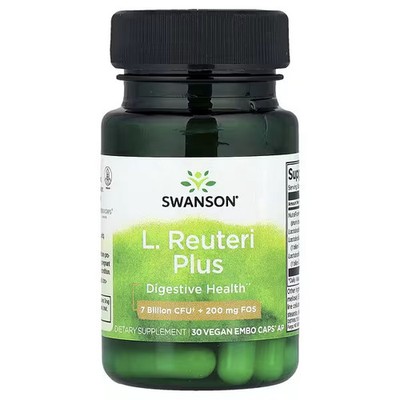 Swanson Vitamins, L. Reuteri Plus, 30 Vegan EMBO Caps AP