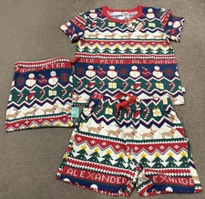 BNWT Peter Alexander Christmas Fair Isle Summer Set - SIZE 5 Kids