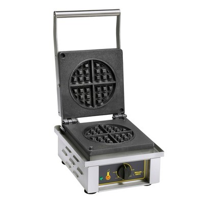 Equipex GES75/1 Single Classic Belgian Waffle Baker, Cast Iron Plates- Heavy ...