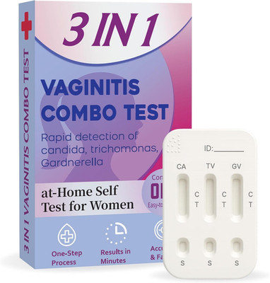 Vaginitis Test Kit, Rapid Screening for Common Vaginal Discomfort Causes   At-Ho