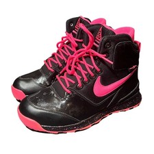 Nike ACG Stasis Boots Youth 5.5Y Black Pink High Top Sneakers 685610-002