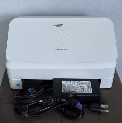 HP ScanJet Pro 3000 s3 L2753A Document Duplex Scanner BARELY USED Only ~300 Scan