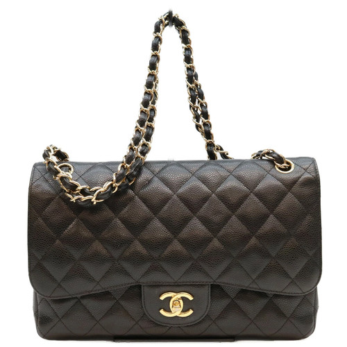 Chanel A58600 Black Caviar G W Flap Big Matelasse30 Shoulder Bag r0_0916