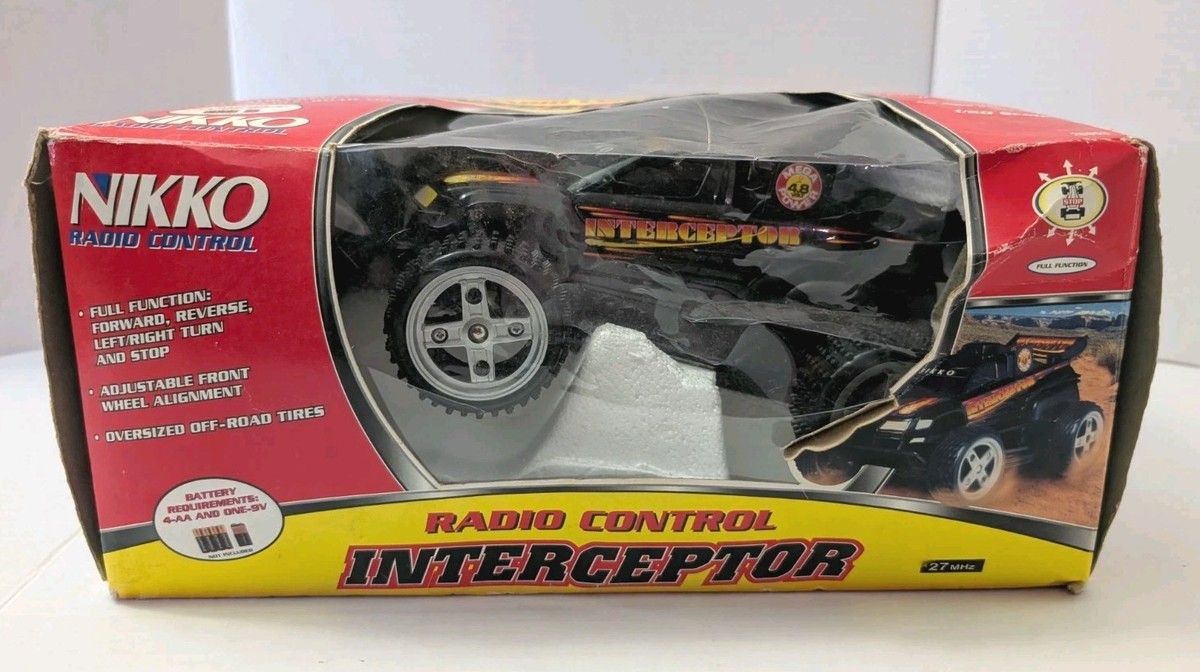 Vintage Nikko Interceptor RC Radio Control Off-Road Buggy Car Box