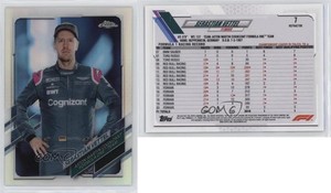 2021 Topps Chrome Formula 1 F1 Racers Refractor Sebastian Vettel #7