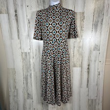 Donna Morgan Moroccan Floral Dress 0 | Sleeveless | Stretch | Knee Length 