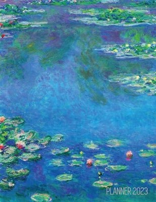 Press - Claude Monet Daily Planner 2023  Water Lilies Painting  Artis - X555z