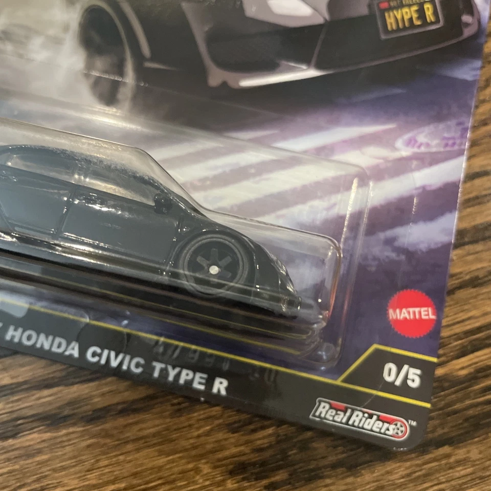 Honda Civic Type R Black Chase 0/5 Hot Wheels Car Culture Ronin Run II '07 Foto 3 de 4