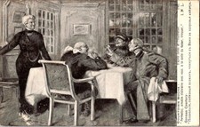 WWI French Anti-German Propaganda Postcard - "Courtoisie Boche!" 1917 Posted