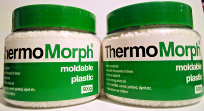 2 ThermoMorph Moldable Plastic Pellets Beads Reusable 500g Easy to Use FREE S/H!