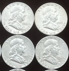 BEN FRANKLIN HALF DOLLARS~90% SILVER~1961-62-63-P~LOT of 12~ABOUT-CIRCULATED~👀! — photo 6