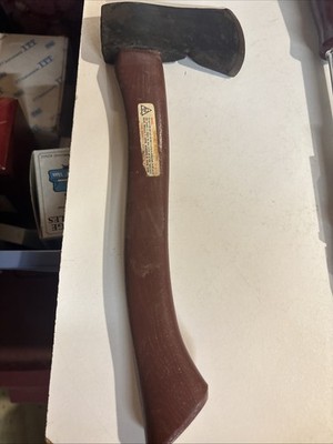 VTG AX Barco 1- 1/2lb Light Duty Scout Axe Nail remover Made U.S.A. Red Handle