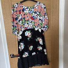 Oliver Bonas Floral fit & flare Tea Dress Size 12 
