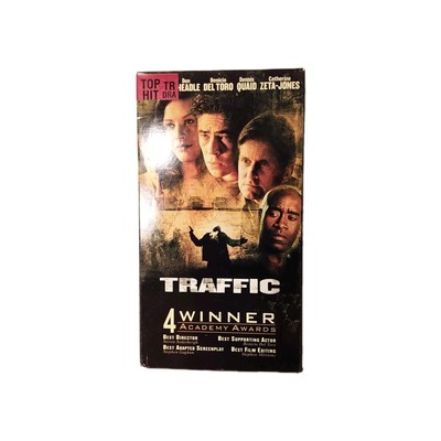 Traffic VHS Benicio Del Toro Michael Douglas Catherine Zeta-Jones Don Cheadle