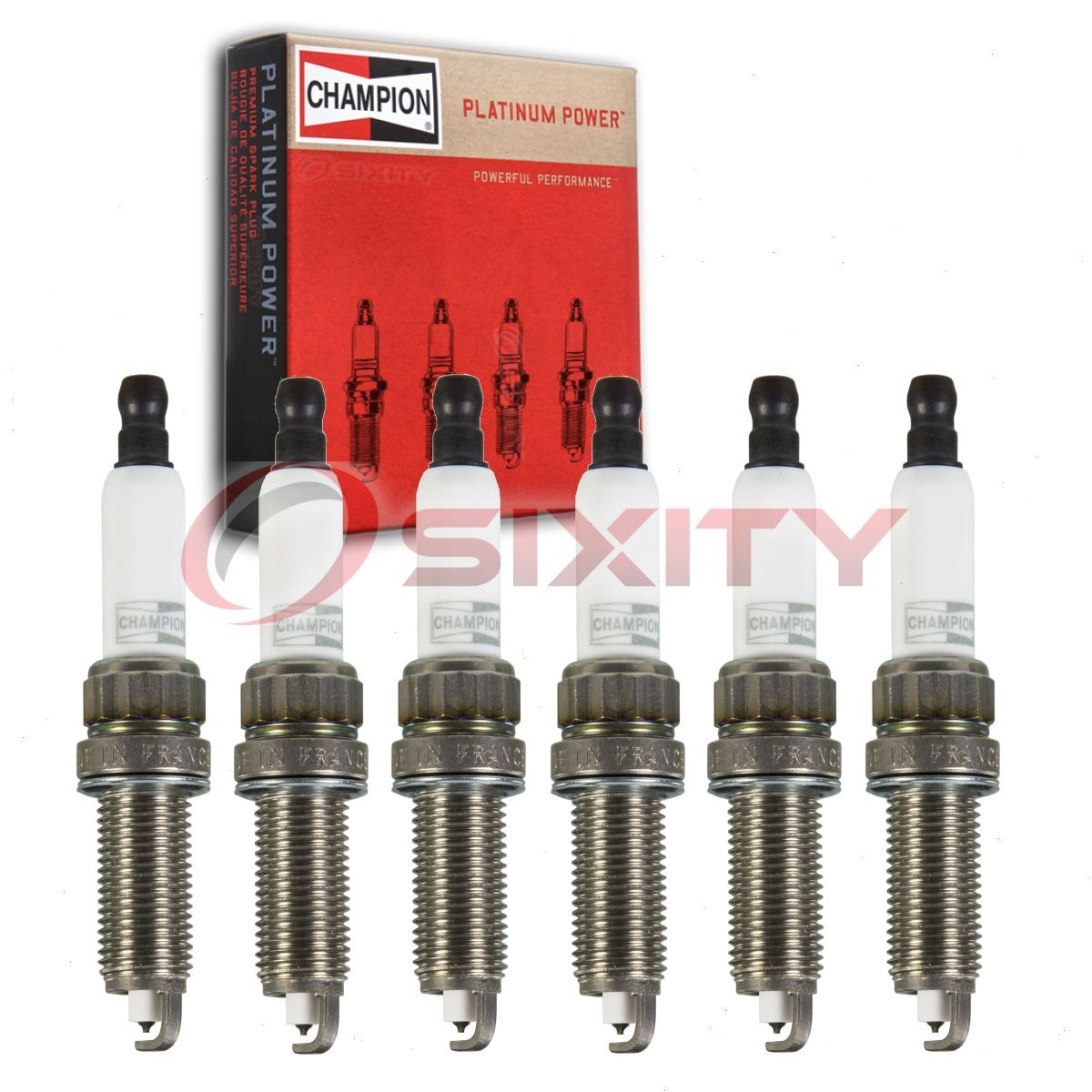 6 pc Champion Platinum Spark Plugs for 2014-2019 BMW 640i xDrive Gran Coupe ll