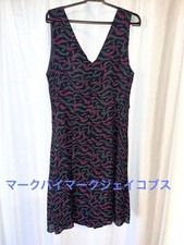 MARC BY MARC JACOBS Silk Sleeveless V-Neck Flower Mini Dress Lined 2 MJ1125202