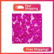 YUEXIGO 400pcs 3mm Round Crystal Glass Beads for Jewelry Making, Faceted Crystal