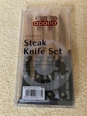 Apollo Edelstahl Steakmesser 4er Set 