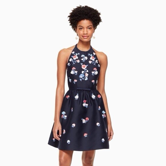Kate Spade Pom Embroidered Dress Size 2 thumbnail 6