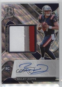 2022 Panini Spectra Wave Prizm /25 Bailey Zappe #239 RPA Rookie Patch Auto RC
