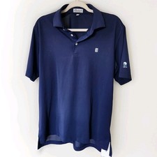 RARE Peter Millar Grove XXIII Michael Jordan Golf Polo Navy Blue North Logo SZ M
