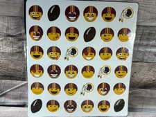 New NFL Washington Redskins Emoji Football Stickers