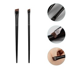 3 Sets Makeup Brushes Angled Eyeliner Brushes Ultra Fine Slanted Eyebrow Brushes