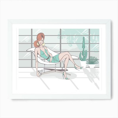Eames Chair Print Art Print Framed Wall Art Poster Canvas Print Picture