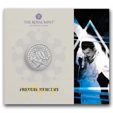 2025 Great Britain Music Legends:FREDDIE MERCURY. BU Coin.Royal Mint.NEW.Presale