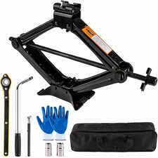 Beaiguna Portable Car Jack Kit 2 Ton 4409 Lbs Scissor For Car Black