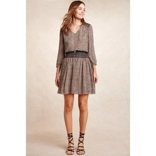 Anthropologie Vanessa Virginia Daytripper Patterned Mini Dress