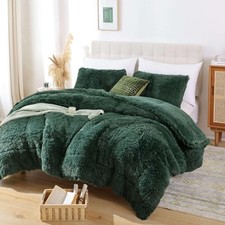 Fluffy King Size Comforter Set, Faux Fur Comforter Set, Luxury Fuzzy King Bed...