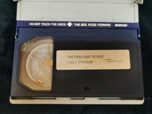 Batman and Robin 1997 Sony Betacam Tape Cam 2 O'Donnell Rare Production Video