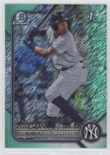 2022 Bowman Chrome Prospects Aqua Shimmer Refractor 99/125 Fidel Montero 0ms9