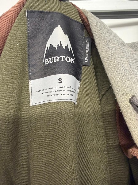 BURTON Herren Snowboard Jacke mit Kapuze / Grün, Braun, , Gr. S