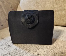 Vintage Neiman Marcus Satin Clutch Magnetic Closure with Shoulder Strap