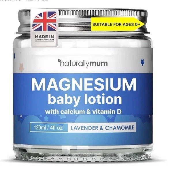 Naturally Mum Natural Magnesium Kids Bedtime Lotion Unscented 4 Oz