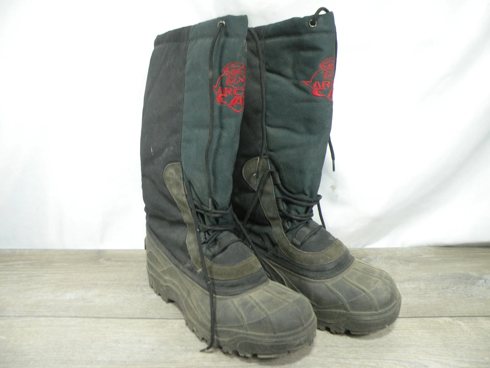 Arctic Cat Men's Winter Snow Boots Insulated Waterproof Lace Up Size 11 Black