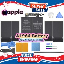 MacBook Pro 13" 2018-2020 Intel A1989 A2159 A2251 Battery A1964 58Wh 11.41V