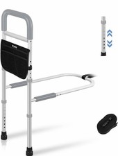 Moodooy Regulowana szyna boczna do pomocy bocznej łóżka dla osób starszych (nowa w pudełku)