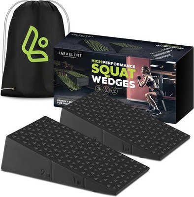 Squat Wedge Block Pair Heel Elevated Squat Wedge Deeper Squats Heavy Lifting