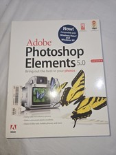 Adobe Photoshop Elements 5.0 Software in Box Reader XP PC Sealed