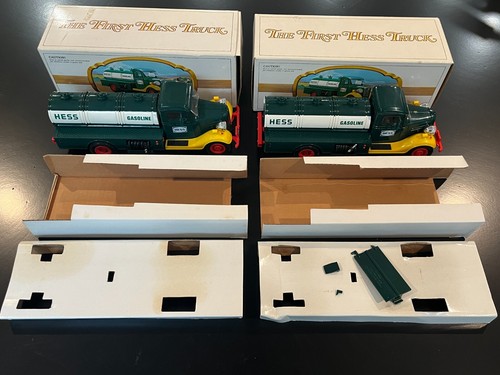 SET of 2 The First Hess Truck 1982 with Boxes 1 Red Switch & 1 Black Switch USED