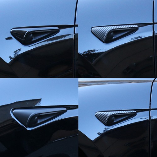 2PCS Turn Signal Side Camera Protective Decal Cover Trim for 2024 Tesla Model 3 - Picture 9 of 9