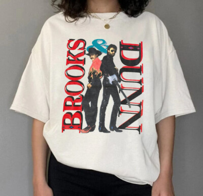 New Brooks And Dunn Vintage Signature Hot Unisex S-235Xl Shirt Country  Music T-S