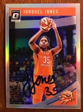 Jonquel Jones WNBA 2019 Donruss Silver Holo Autographed  Signed Auto