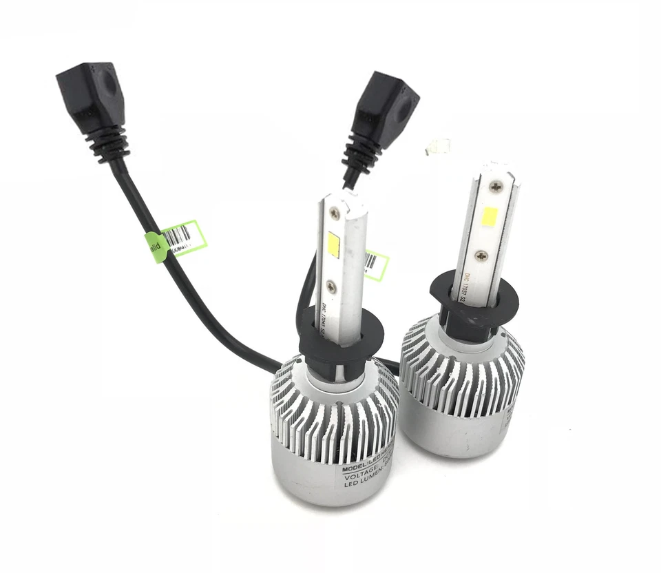 Kit Led H8 H9 H11 Cablaggi e Ventola Raffreddamento DC9-32V 8000 LUMEN a Lampada - Immagine 2 di 3