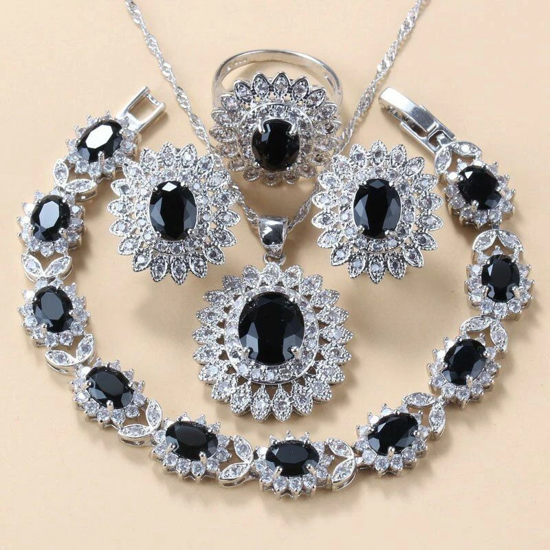 Black costume 2024 jewelry sets