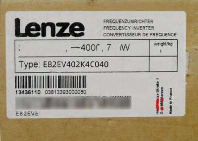 E82EV402K4C040 IPC New Sealed Lenze E8200 Frequency Inverter E82EV402K4C040
